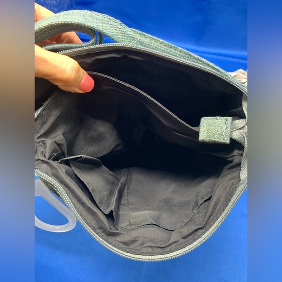 Bling green blue grey color bag with rhinestones (PB2) - Picture 5 of 6